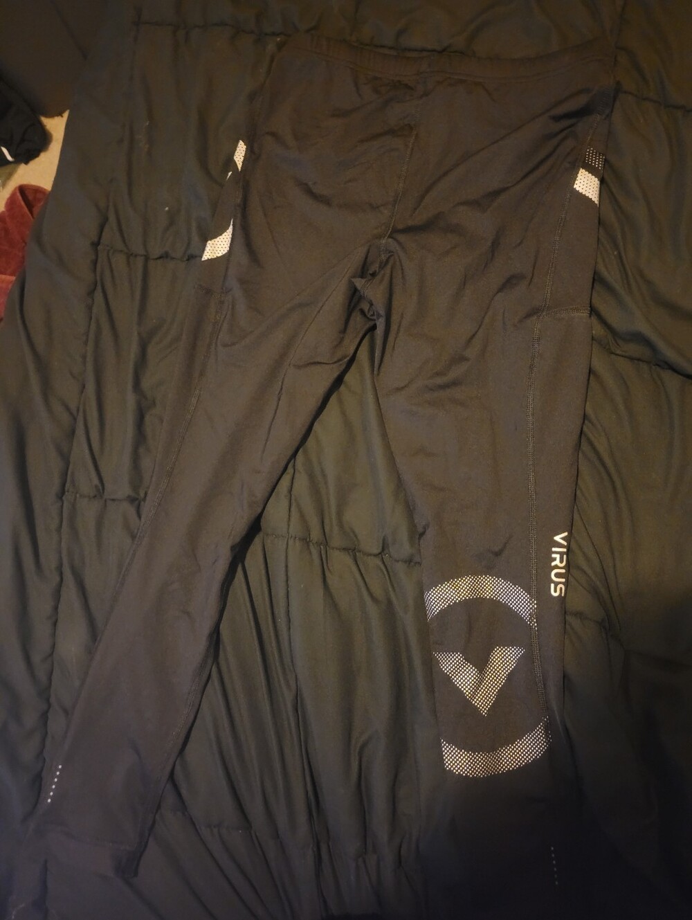 Virus International Mens Black Tights XL